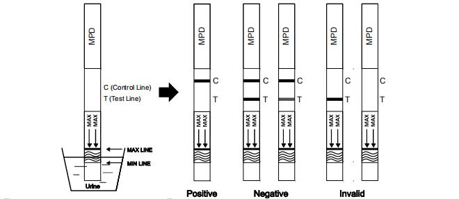 높은 감도 하나 단계 Methylphenidate Ritalin 약 세륨을 가진 인간적인 소변을 위한 급속한 시험 장비