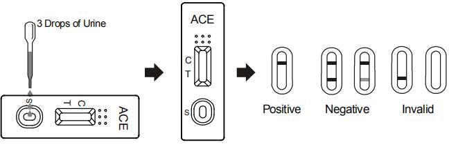 세륨을 가진 정확한 Acetaminophen (ACE) 5000 ng/mL 카세트/계량봉/패널 약물 남용 시험 장비 소변