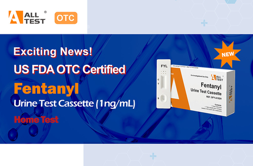 에 대한 최신 회사 뉴스 미국 FDA OTC 인증 성공 - AllTest 펜타닐 급속 테스트 (1ng/mL)