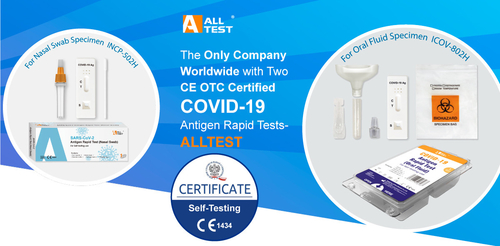 Latest company news about 자기 진단을 위한 두 CE OTC 공인된 SARS-CoV-2 항원 신속 시험과 유일한 세계의 회사