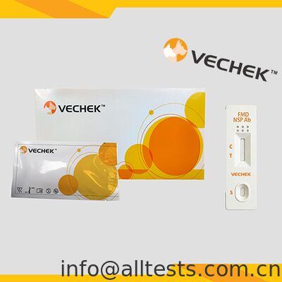좋은 가격 FMD NSP 항체 신속 검사 카세트 빠른 결과 높은 정확성 WB/S/P 표본에서 간단한 조작 온라인으로