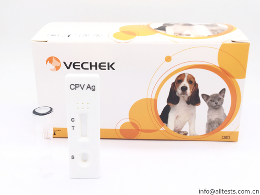 Good price Parvovirus 개 (Cpv) 항원 급속한 시험 장비, 백색 색깔 테스트 창을 가진 급속한 시험 카세트 온라인으로