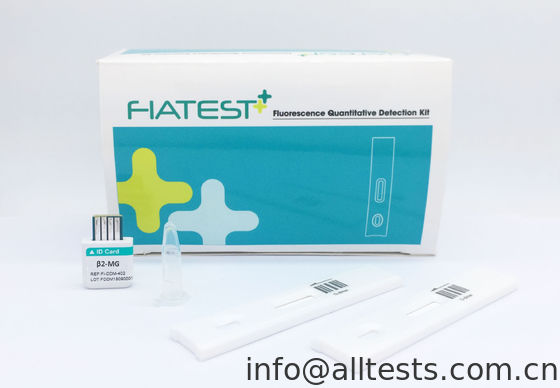 좋은 가격 Fiatest 형광 면역화학적검정 해석기에 의하여 인간적인 전혈 /serum /plasma도 β2 microglobul 시험 사용 온라인으로