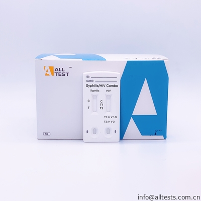 Good price 고품질 Syphilis/HIV 1.2.O 결합 급속한 시험 카세트 전혈/혈청/플라스마 온라인으로