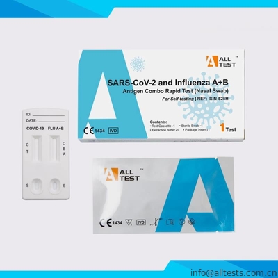 Good price SARS-CoV-2와 인플루엔자 A+B 항원 캄보 신속 시험 비강소제법 온라인으로