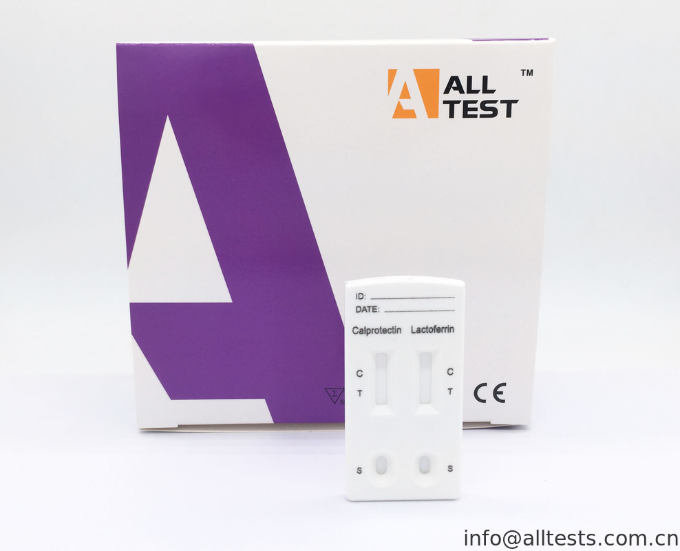 Calprotectin And Lactoferrin Comb Lateral Flow Rapid Test Cassette CE Certificated
