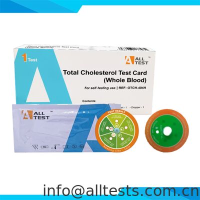 좋은 가격 OTCH-404H -- 고 정확성 총 콜레스테롤 검사 카드 (전혈) 온라인으로