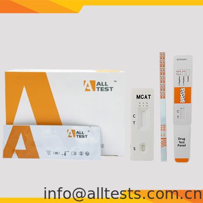 좋은 가격 메스카티논 테스트 MCAT 표면 테스트 키트 5분 결과 500 ng/mL 절단 및 쉬운 시각 해석 온라인으로