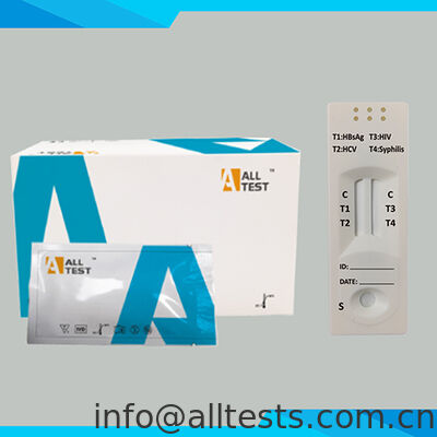 좋은 가격 HBsAg/HCV 및 HIV/시필리스 콤보 급검증 15분 판독 시간 전체 혈액/세럽/플라즈마 표본에 대한 높은 정확도 온라인으로