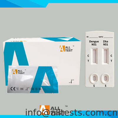 좋은 가격 덩구 NS1 및 지카 NS1 콤보 급검사 키트 10분 읽기 시간, CE 인증 및 WB/S/P 표본에 대한 높은 정확성 온라인으로