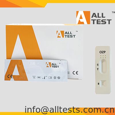 좋은 가격 OZP 전체 혈액/세럽/플라즈마 신속 검사 카세트 5-10분 읽기 시간 및 1000 ng/mL 절단 온라인으로