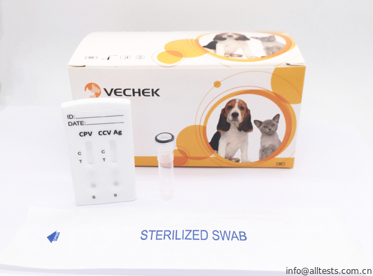 Good price Cpv + Ccv 항원 결합 급속한 진단 장비 대변/구토 10 장비 크기 온라인으로