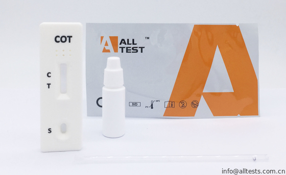 Good price 간이 침대 전혈 /Serum/Plasma에 있는 니코틴 대사 산물 FDA 510K를 위한 급속한 시험 카세트 약물 남용 시험 장비 온라인으로