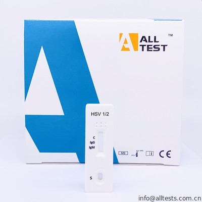 Good price HSV 1/2 IgG/IgM 급속한 시험 카세트 옆 교류 색층 분석 면역화학적검정 온라인으로