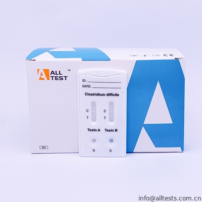 Good price 세륨 옆 교류 Immunochromatographic는 클로스트리듐속의 세균 difficile 독소 A+ 독소 B 결합 급속한 시험 카세트를 분석합니다 온라인으로