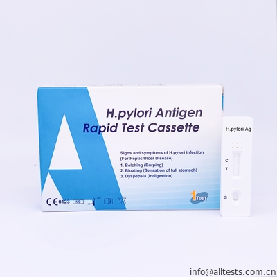 Good price H.Pylori 항원 급속한 시험 카세트 옆 교류 Immunochromatographic 분석실험 온라인으로