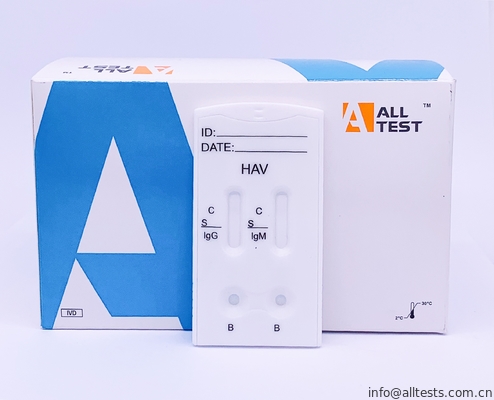 Good price AccurateHAV IgG/IgM 결합 급속한 시험 카세트 (혈청/플라스마) 높은 특이성을 가진 1개 단계 온라인으로