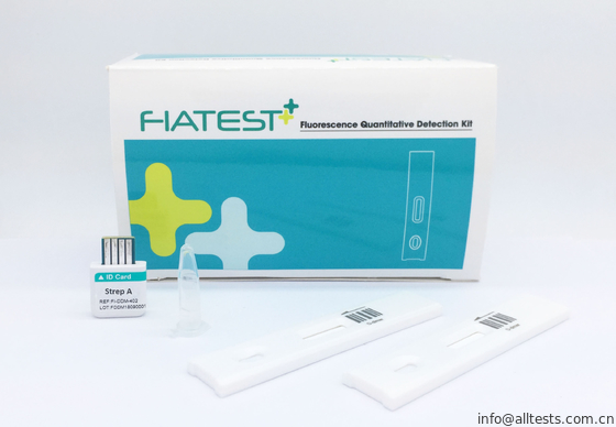 Good price Fiatest 해석기에 의하여 높은 감도 Streptococcus Pyogenes 시험 장비 사용은 인간적인 면봉에 있는 형광 면역화학적검정 갑니다 온라인으로