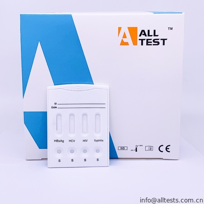 Good price 옆 교류 Immunochromatographic는 HBsAg/HCV/HIV/매독 결합 급속한 시험 카세트를 분석합니다 온라인으로