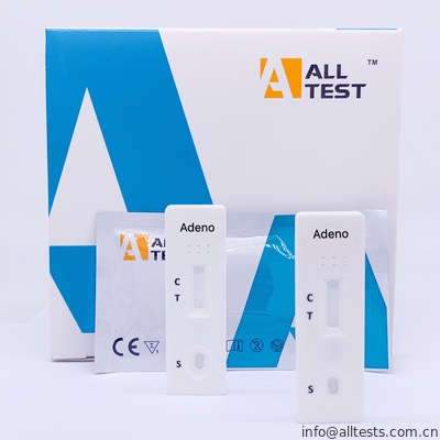 Good price AllTest 아데노비루스 Pneumoniae 항원 옆 교류 Immunochromatographic는 급속한 시험 카세트 면봉을 분석합니다 온라인으로